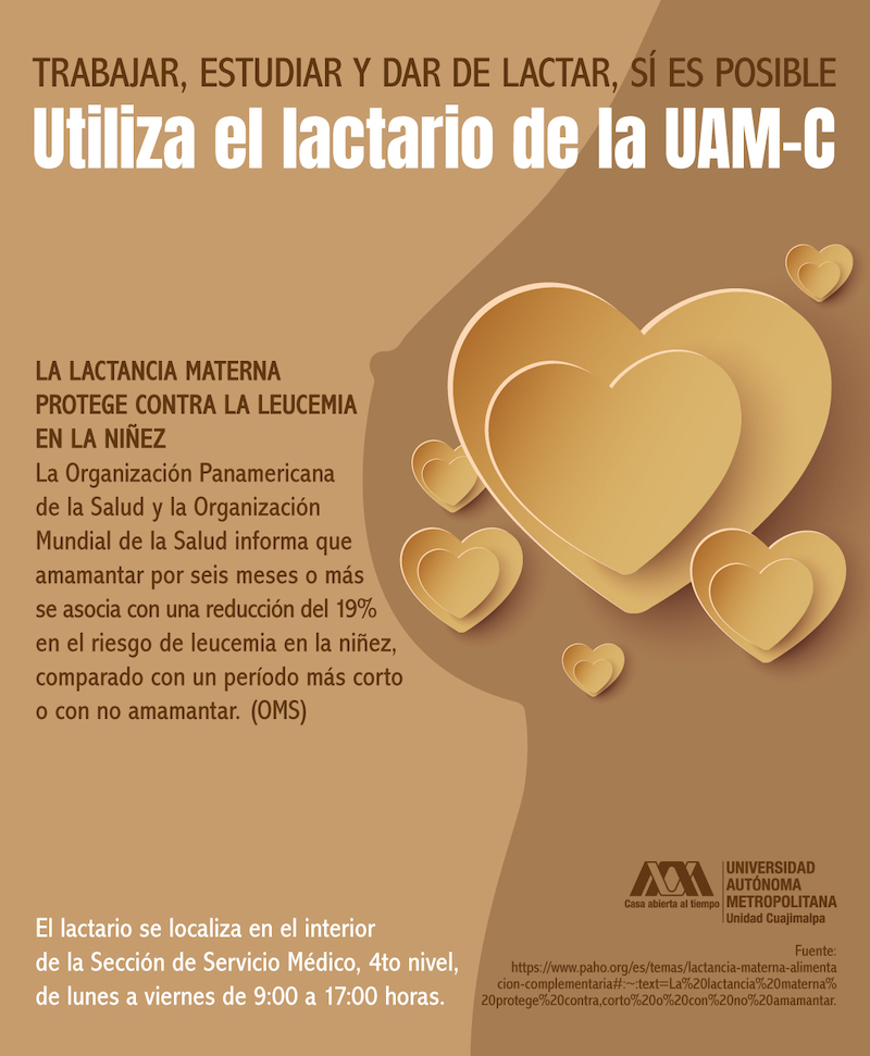 Tercer cartel de lactancia de la UAM Cuajimalpa